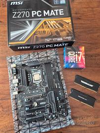 Z270 Pc mate+i7 7700k+Ram corsair vengeance 2x8GB