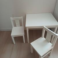 Tavolino bambini con 2 sedie IKEA