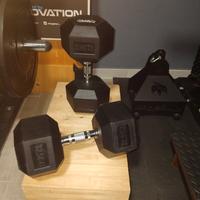 Dumbbels coppia manubri esagonali 32,5kg