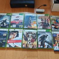 Xbox 360 Slim + Kinect+10 games+4 joystick
