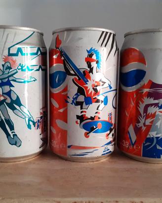 3 Lattine Vuote Pepsi Summer 1994