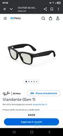 occhiali rayban transition meta 1 gen 