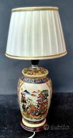 Lampada da tavolo vintage ceramica orientale '70