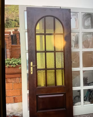 Porta in noce stile inglese