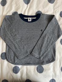 Felpa in cotone petit bateau taglia 6 anni unisex