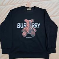 Felpa Burberry  Nera con Teddy Bear iconico