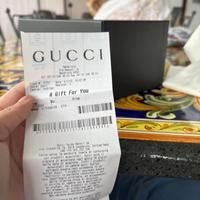 borsa gucci in scamosciato blu