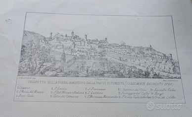 stampa antica di Serra San Quirico