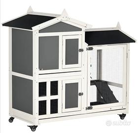 Casetta per conigli e cavie da esterno o interno
