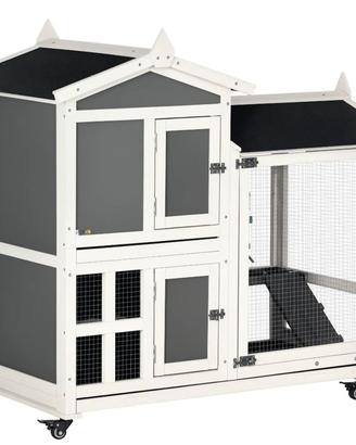 Casetta per conigli e cavie da esterno o interno