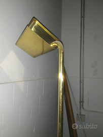 Piantana vintage lampada ottone design