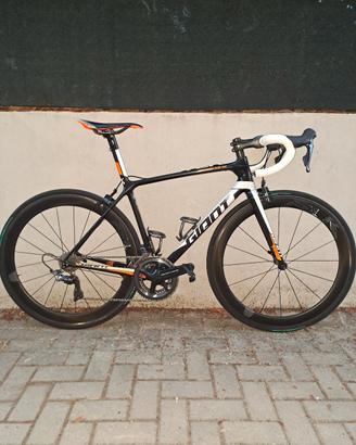 giant tcr advanced sl + ruote carbonio slr 0 