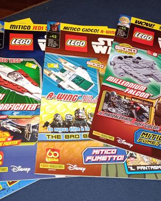 Lotto 17 riviste panini Lego Star Wars nuove