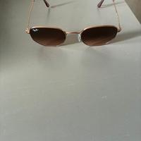 Ray-ban occhiali oro rosa Hexagonal
