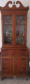 Credenza Vetrina Antica Neogotica in Radica 83x44