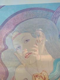 stampa con cornice stile liberty 