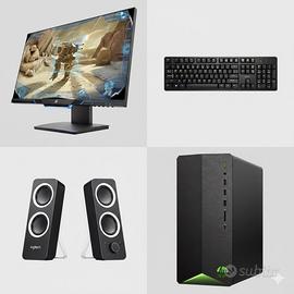Computer Hp gaming + monitor Hp gaming + accessori
