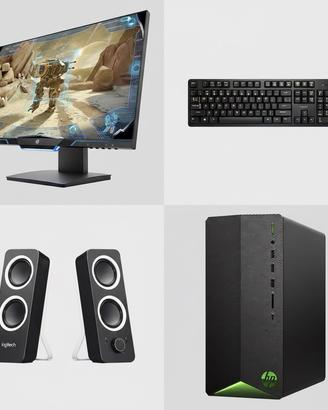 Computer Hp gaming + monitor Hp gaming + accessori