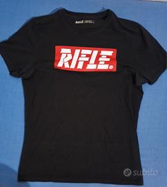 Maglia Rifle colore nero e scritta rossa taglia L Abbigliamento e Accessori In vendita a Taranto