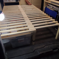 Letto a pettine van furgone camperizzato