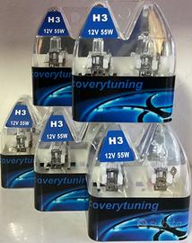 5 coppie di lampade H3 clear 12v55w