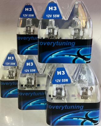 5 coppie di lampade H3 clear 12v55w