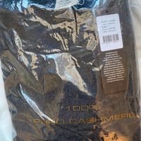 Golf grigio scuro mélange cashmere tg. L nuovo