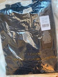 Golf grigio scuro mélange cashmere tg. L nuovo