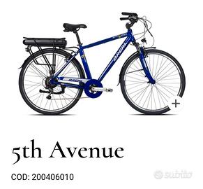 BICI E-BIKE UOMO CICLI BRERA 5TH AVENUE BLU - N. 2