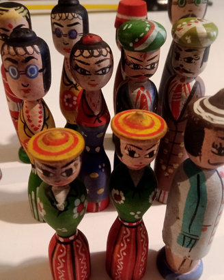 Personaggi indiani vintage