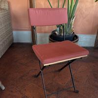 x6 sedie da giardino pieghevole con cuscino