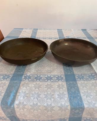 Piatti bilancia antica in rame