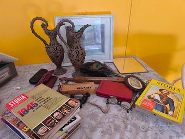 set modernariato quadro riviste