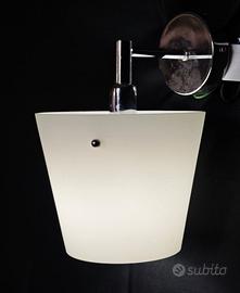 Applique vetro opalino – Lampada da parete vintage