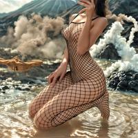 Body Sexy Donna Rete Trasparente fino a Piedi *NEW