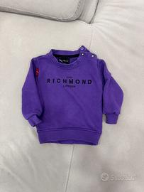 Felpa  neonato John Richmond 6-9 mesi