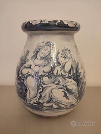 Vaso di ceramica decorato a mano Gaggero Albisola 