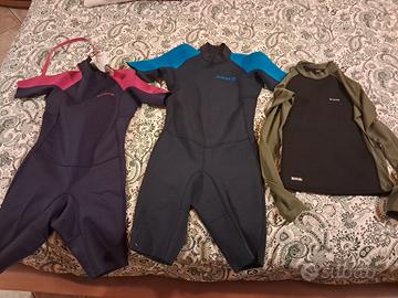 2 mezze mute 10 e 12 anni piu maglia termica