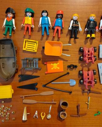 Lotto Playmobil Vintage Anni 70 80 Pirati Barca