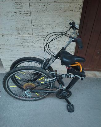  Bici pieghevole 26" MTB biammortizzata trattabile