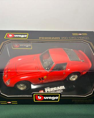 Ferrari 250 GTO BBurago Scala 1:18 Rossa Ferrari