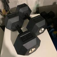 Manubri gommati palestra