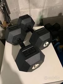 Manubri gommati palestra