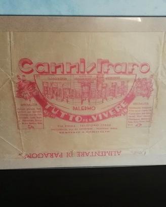 Carte confezioni alimentari pubblicitario epoca