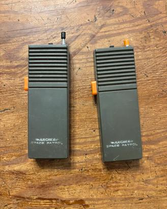 Rara coppia Walkie-Talkie Archer Space Patrol