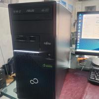 Fujitsu Celsius I7 16 Ram 256 SSD con Monitor