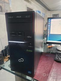 Fujitsu Celsius I7 16 Ram 256 SSD con Monitor