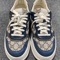 Sneakers da uomo stampate blu