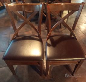 sedie vero legno 