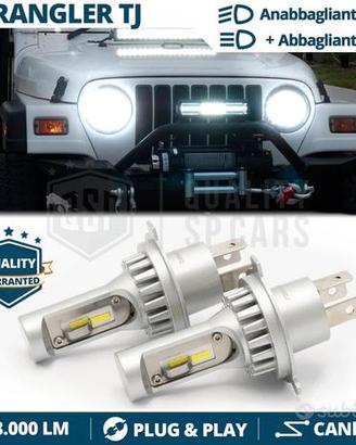 Kit LED H4 Per JEEP WRANGLER TJ Luci CANbus 6500K